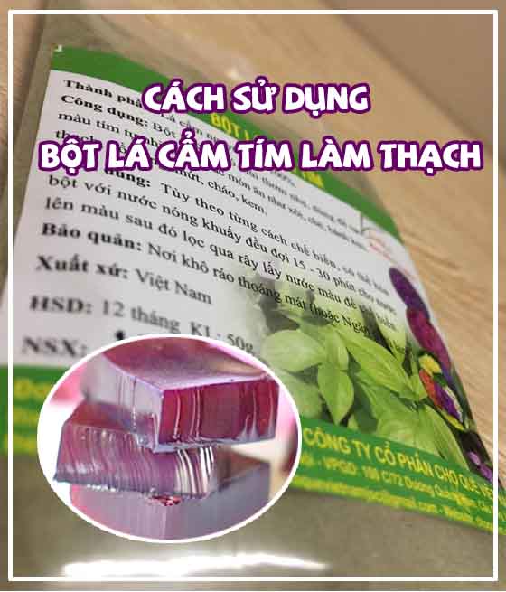 cách sử dụng bột lá cẩm làm bánh trôi